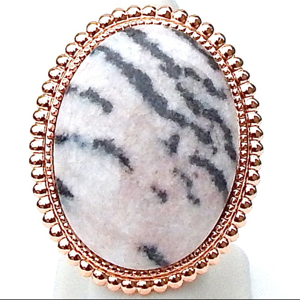 GASOLINE GLAMOUR PINK ZEBRA RING